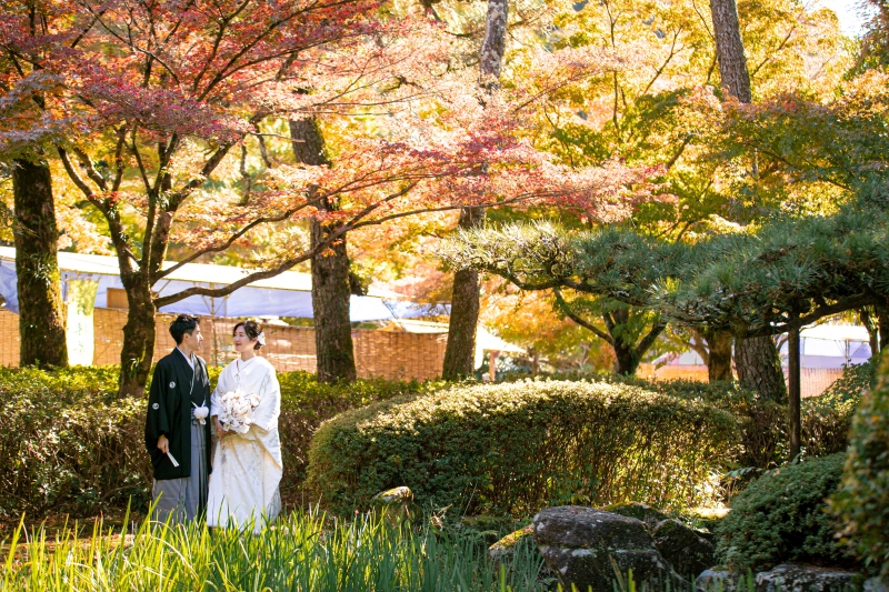 【和装】紅葉と秋晴れ愉しむ紅葉ロケーションプラン