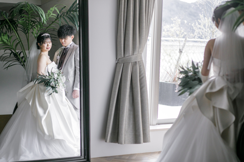 【和洋装】清流長良川と共に撮影ができるフォトスポット【長良川プロムナード】と【館内】撮影の欲張りコース