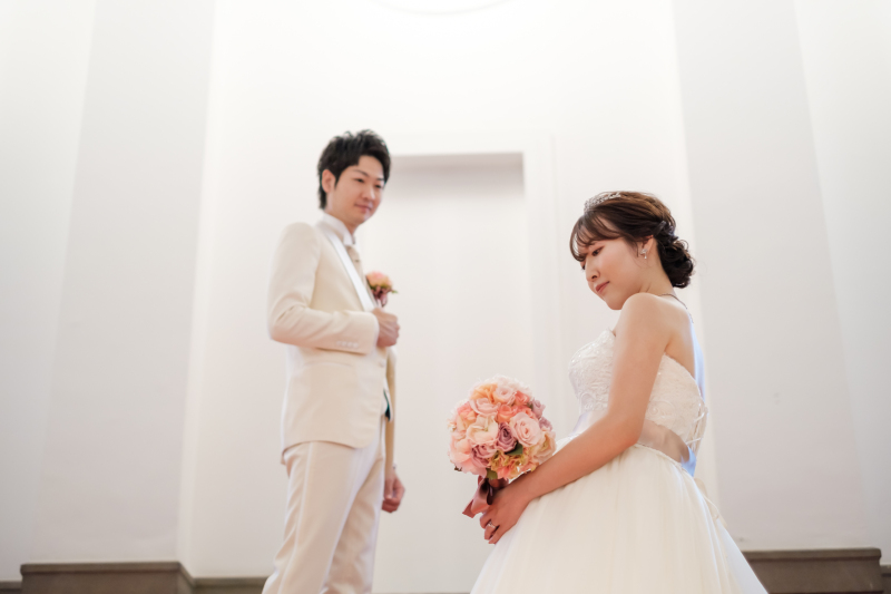 【洋装1着・安心の衣装サイズ展開&専属介添え付】マタニティ＆ウエディングフォトプラン*100カット、全データ納品、レタッチ付き