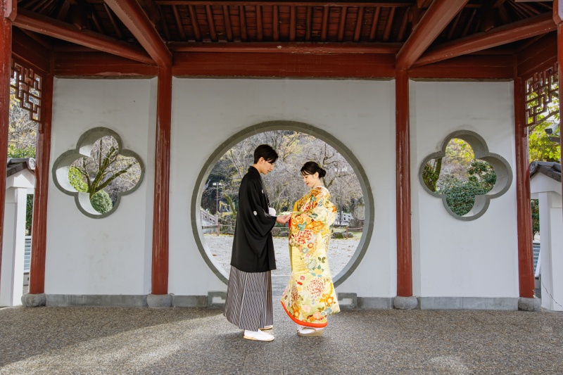 【和洋装】やっぱり撮影するなら和装も洋装もどっちも着たい！【日中友好庭園コース】
