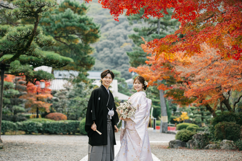 【和洋装】紅葉と秋晴れ愉しむ紅葉ロケーションプラン