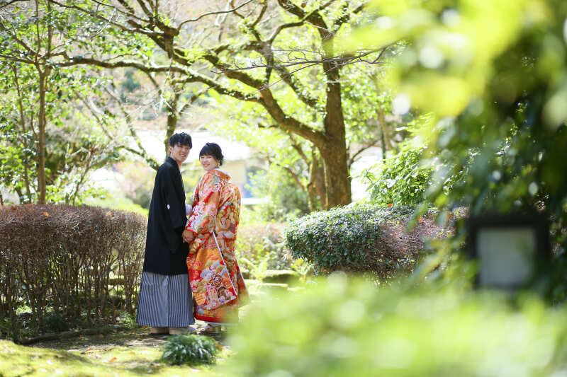 【和装1着・ロケーション】岐阜公園和装撮影プラン＊四季折々の自然を存分に楽しめるロケーションプラン
