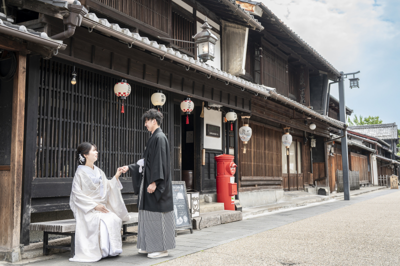 【洋装】【チャペル】で挙式さながらの撮影と【河原町】でお散歩デートを楽しめるスペシャルコース