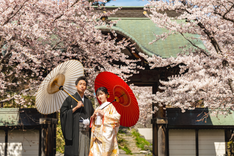 二人の門出を祝う様に