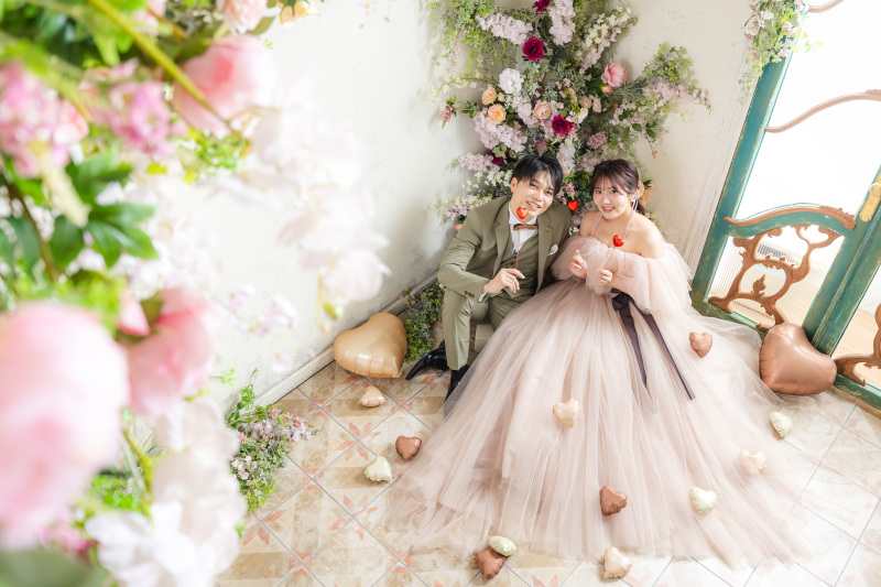 幸せ溢れるハートバルーン