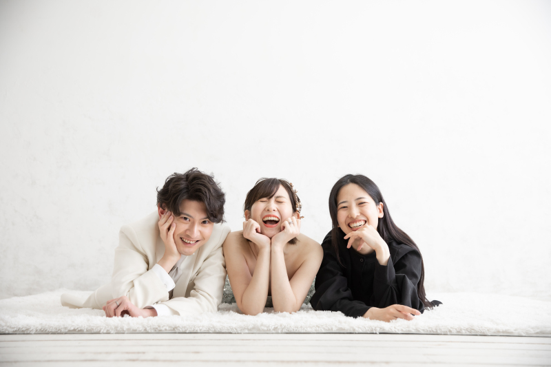 カメラマンととびきりの笑顔で!
