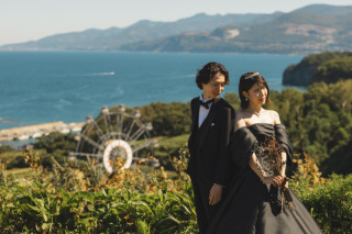 黒コーデ×小樽ロケ