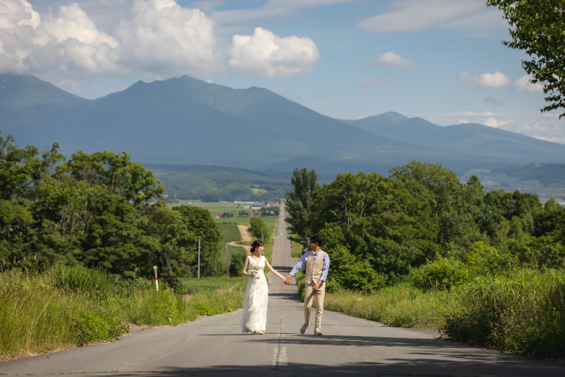 どこまでも続く一本道