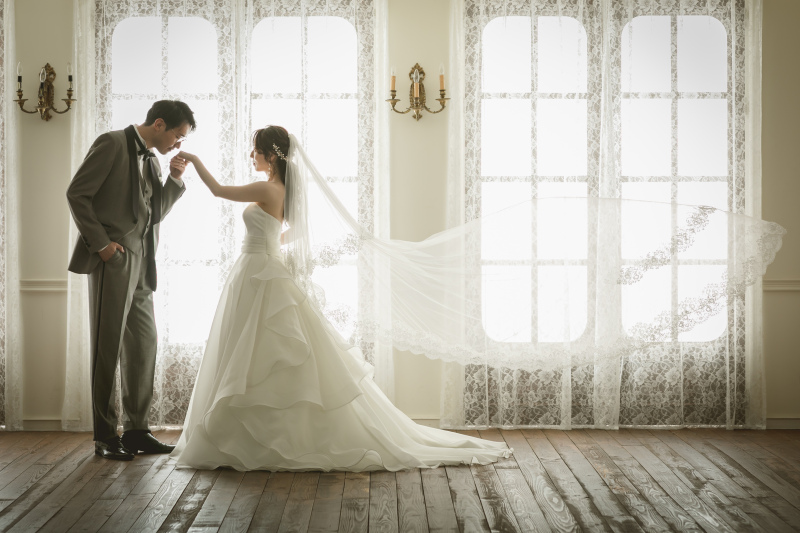 スタジオで撮影