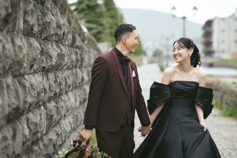 運河で笑顔ショット