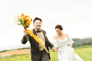 2人の100点の笑顔と富良野ロケーション