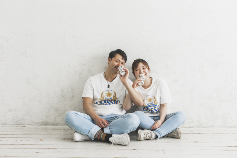 私服撮影もお二人らしく