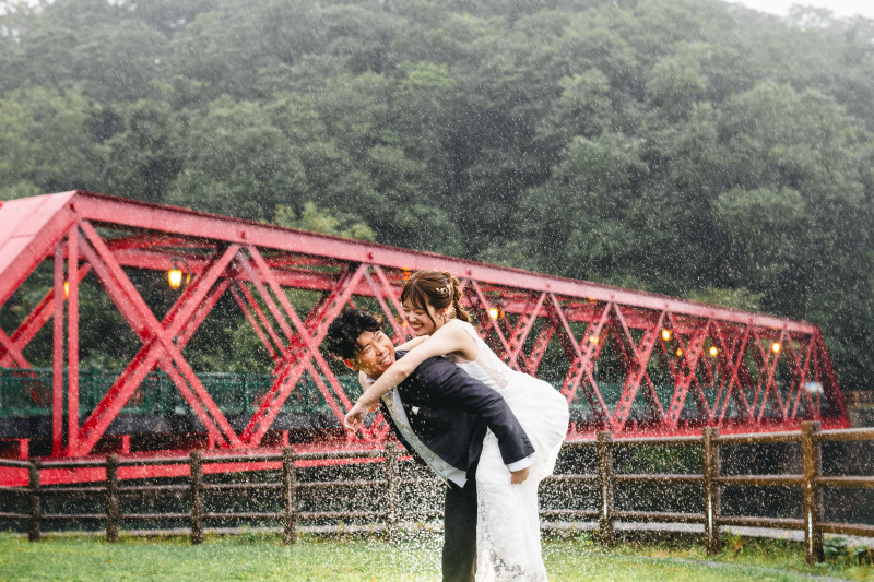 橋の前でフィナーレ！