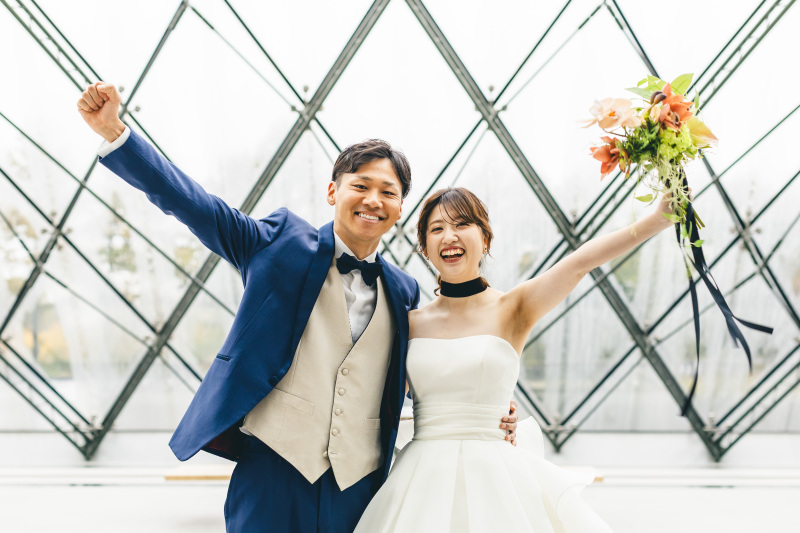 ブーケで元気よく！