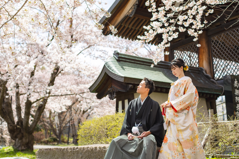 小樽で和装ロケーションフォト