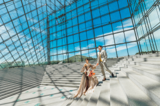 夏のモエレ沼公園ロケ