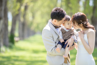 前田森林公園でお子様と
