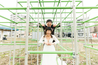 公園ロケ×スタジオ撮影