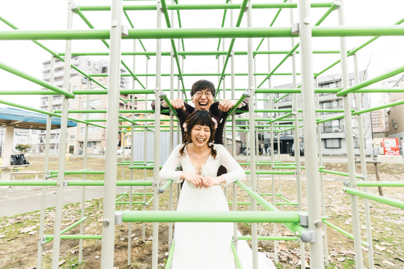 公園ロケ×スタジオ撮影