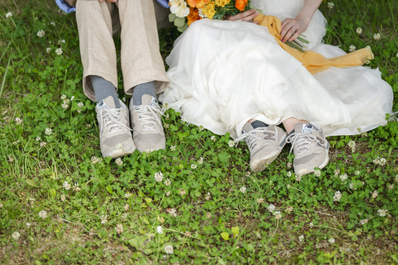 お揃いのシューズ