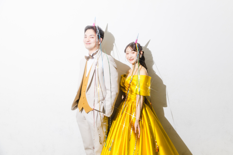 スタジオで素敵なウェディングフォトを！