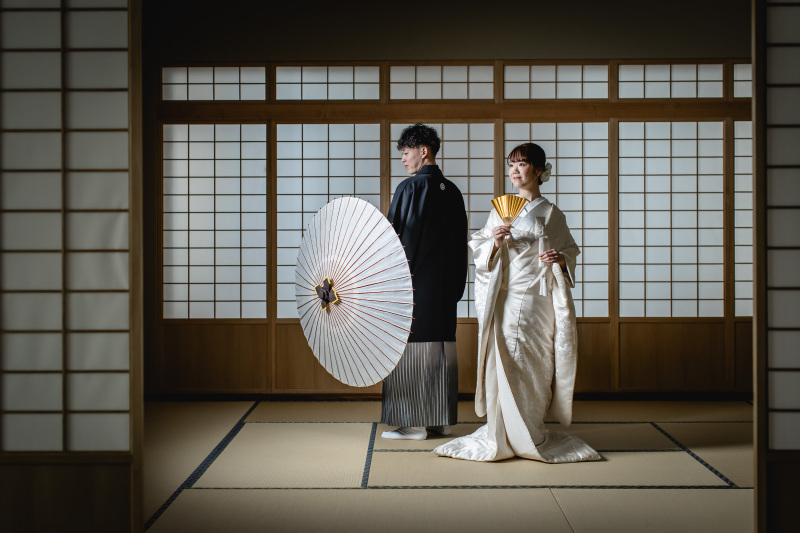 スタジオの畳背景で