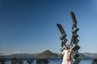 思い出の洞爺湖でロケーション撮影