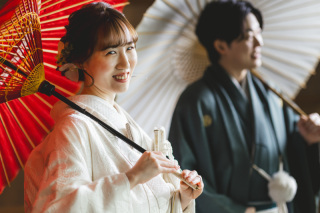 素敵な笑顔で、スタジオ撮影