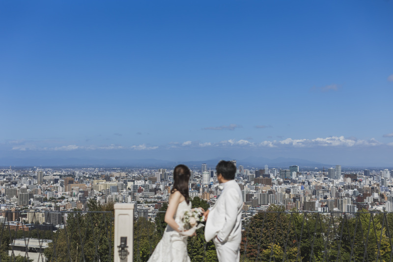 札幌市を一望できるロケーション