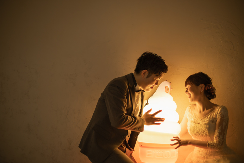 お二人のお好みの背景で、自由に撮影