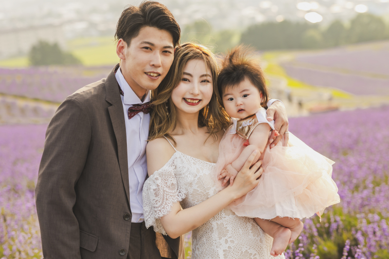 お子様と一緒にほっこり撮影