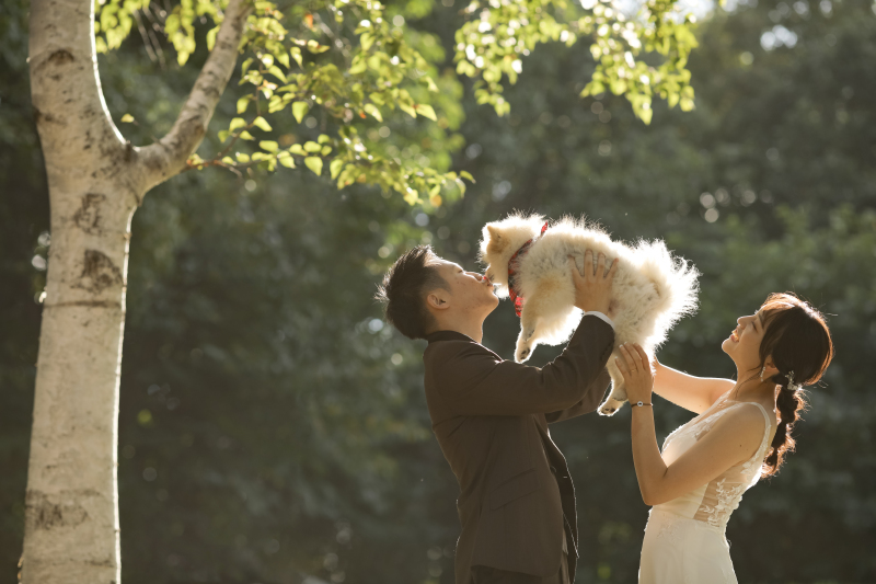 大切な愛犬との一枚