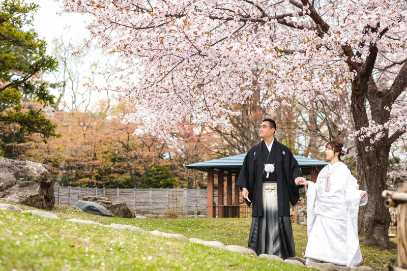 【円山公園or中島公園プラン】洋装or和装1着 撮影データ50カット ※衣装グレードアップなし