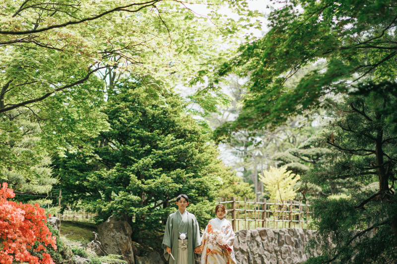 【円山公園or中島公園プラン】洋装or和装2着 撮影データ50カット ※衣装グレードアップなし