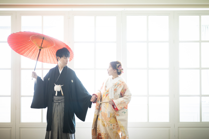 【スタジオ プレミアムアルバム16ページ】洋装or和装2着(組み合わせ自由) 韓国レタッチ16枚 ※衣装グレードアップなし