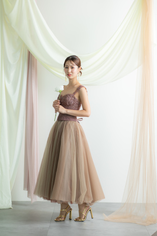 color dress（ミモレ丈）