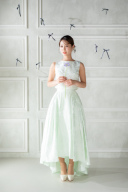 color dress（ミモレ丈）