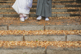【万博記念公園】日本庭園の紅葉【和装前撮り】