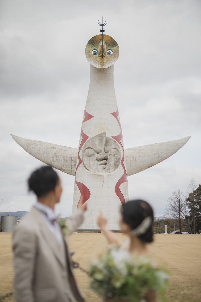 【迎賓館 / 太陽の塔】結婚式場でも、大好きな場所でも！よくばりロケーション撮影