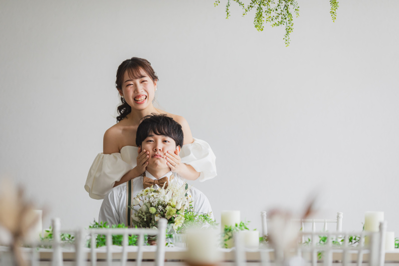 披露宴会場にて