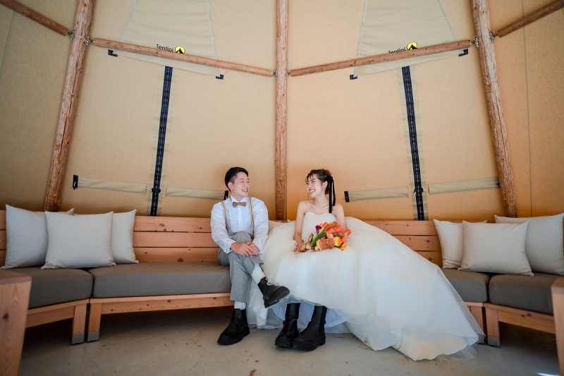 アウトドア好きな方にぴったり!【Wedding Camp】データ100カット付