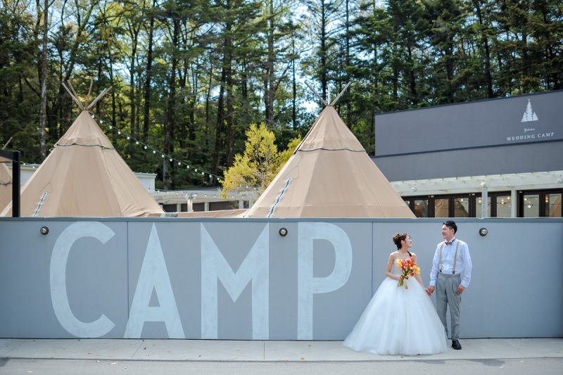 アウトドア好きな方にぴったり!【Wedding Camp】データ100カット付