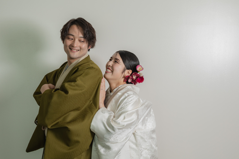 平日撮影プラン【洋装1着・和装1着スタジオプラン】データ100カット付
