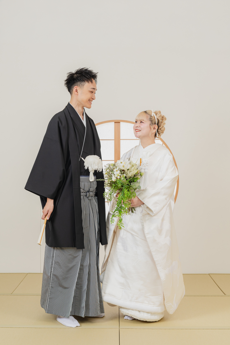 平日撮影プラン【洋装1着・和装1着スタジオプラン】データ100カット付