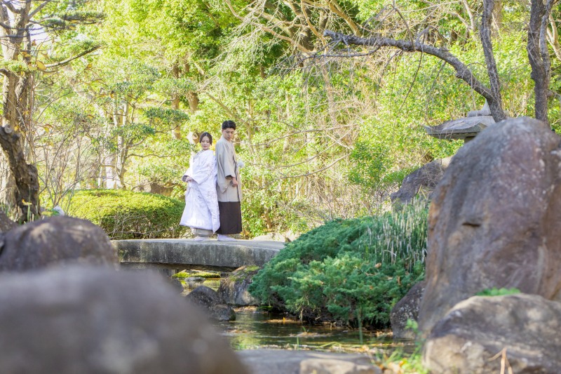 紅葉の和装前撮りレポート