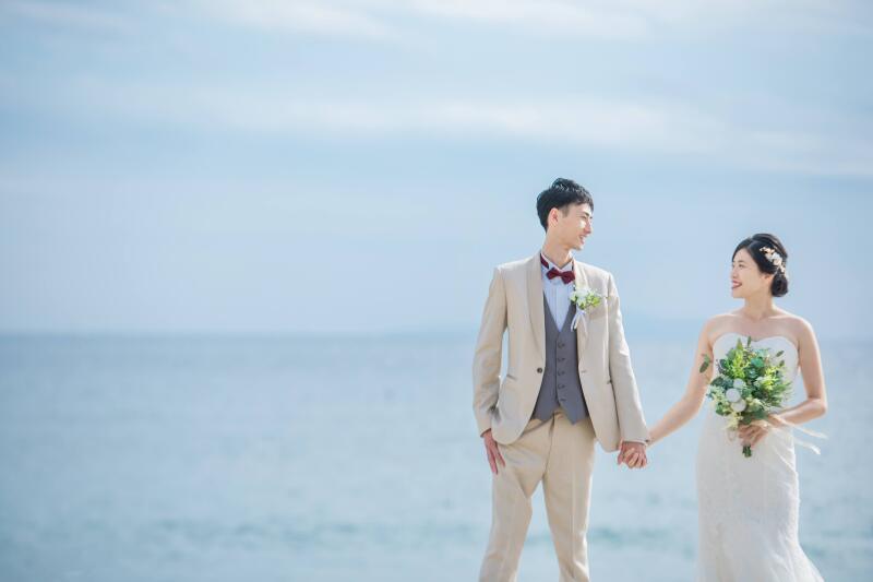 リゾートテイストのフォトウェディング