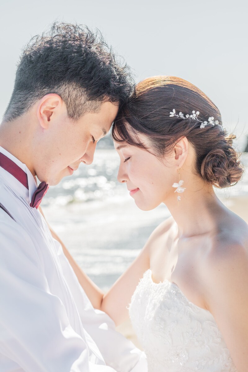 海辺のフォトウェディング