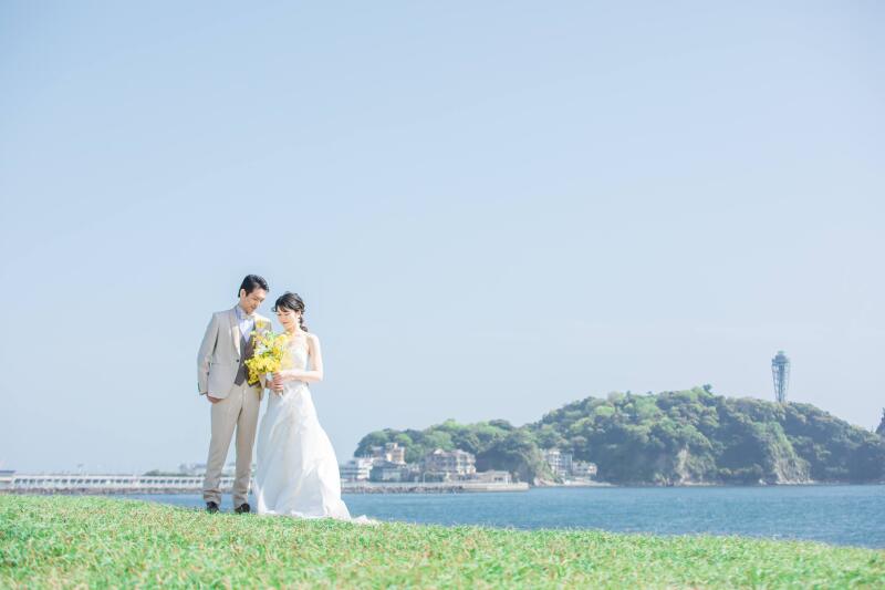 後半はウェディングドレスに着替えて