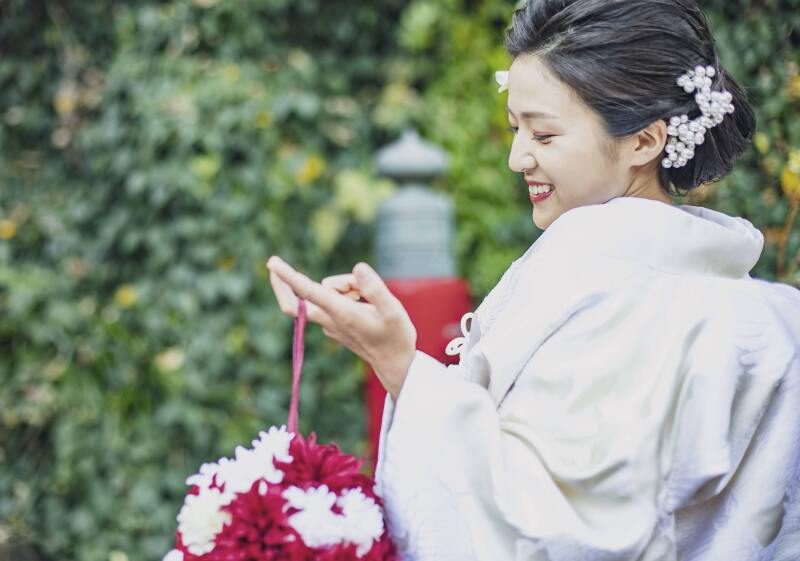 白無垢が映える