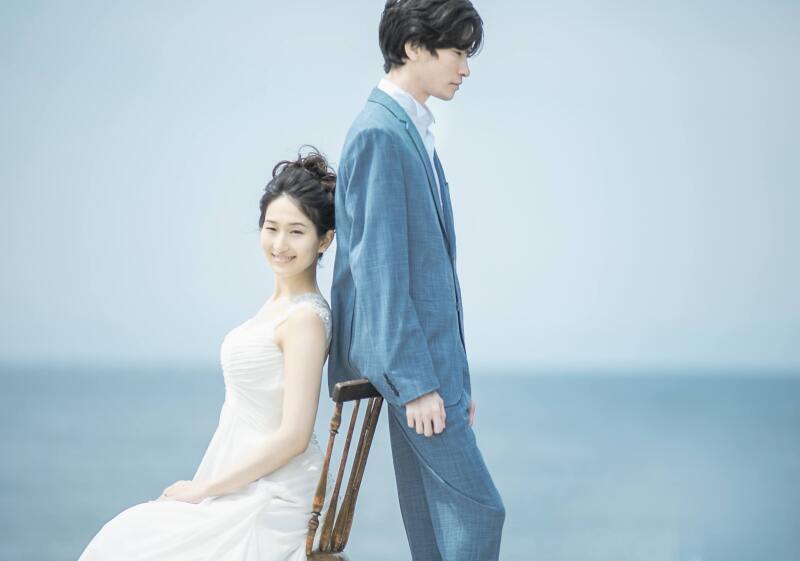 海辺のフォトウェディング